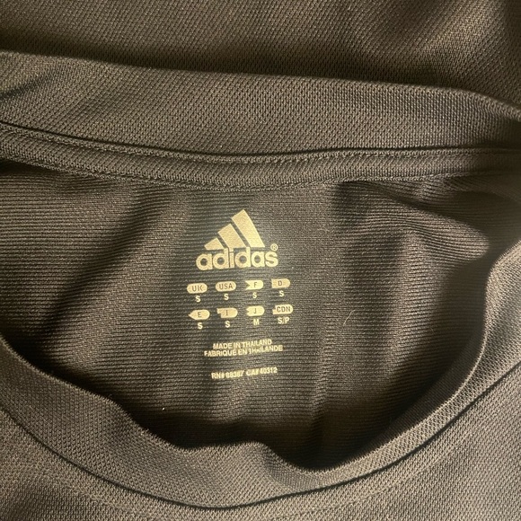 Adidas Black Short Sleeve Tee Classic Athletic Wear - Picture 12 of 14